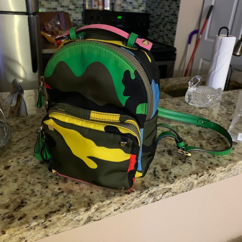 Valentino Rockstud camo mini backpack!